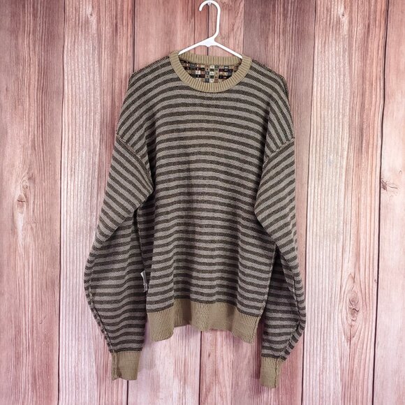 Vtg Tricots St Raphael Sweater Men XL Geometric Abstract Grandpa Coogi Style USA - Picture 8 of 16